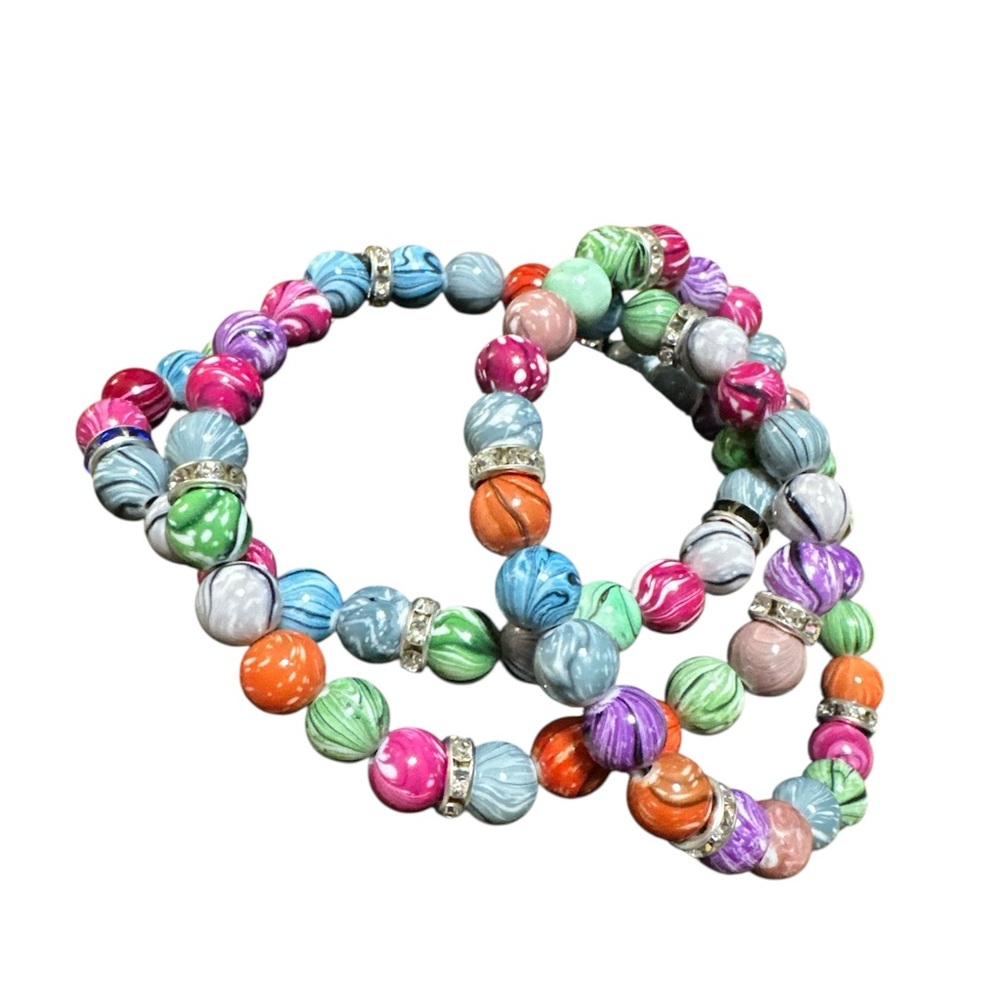 NWOT! Set of 3 Colorful Beaded Bracelet Set
